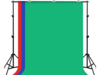 โครงฉากสำหรับถ่ายภาพขนาด 2×2 เมตร พร้อมผ้าฉาก 3สี แดง เขียว น้ำเงิน