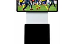 LED floor stand rotating totem monitor digital signage display with android & windows os and 4k resolution