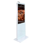 lcd free standing video screen kiosk, wireless advertising display, digital signage totem