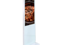 lcd free standing video screen kiosk, wireless advertising display, digital signage totem