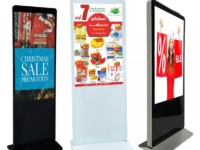 Waterproof IP65 55″ floor stand outdoor indoor lcd digital signage price