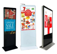 Waterproof IP65 55″ floor stand outdoor indoor lcd digital signage price