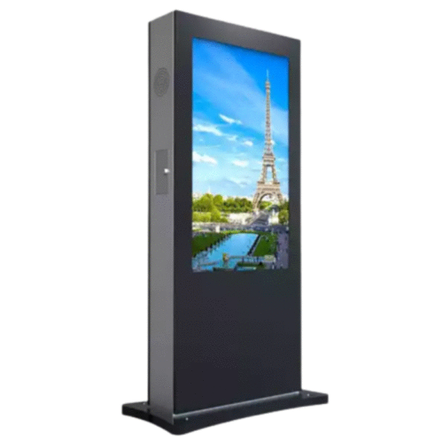 Display outdoor digital signage HD lcd double side totem network wifi 3G/4G